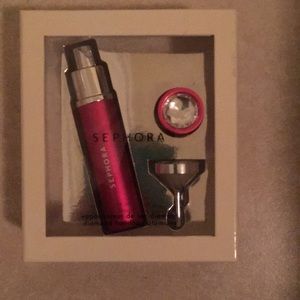 Sephora refillable spray atomizer, 💎 top, funnel